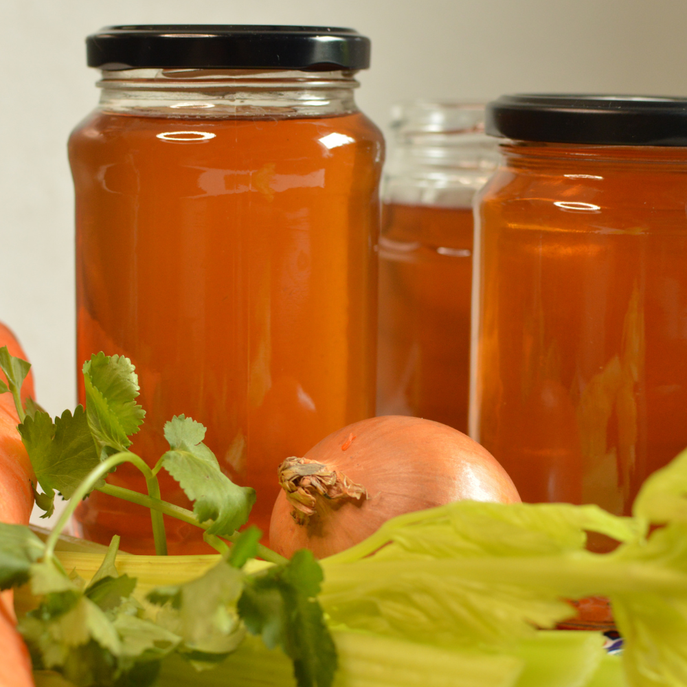 An Easy Homemade Vegetable Broth With Your Kitchen Scraps
