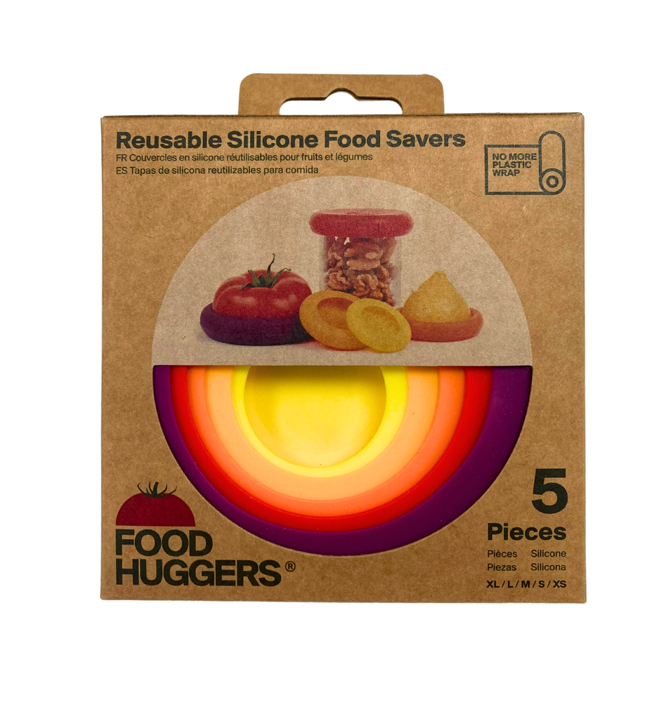 Food Huggers - Reusable Silicone Food Savers - Country Life Natural Foods