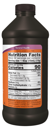 Sunflower Lecithin, Non - GMO, Liquid - Country Life Natural Foods