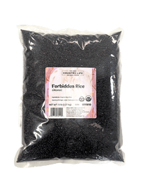 Forbidden Rice, Black, Organic - Country Life Natural Foods