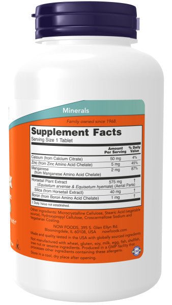 Silica Complex with Horsetail Extract, NOW - Country Life Natural Foods