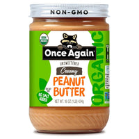 Peanut Butter, Creamy, No Salt, Organic - Country Life Natural Foods