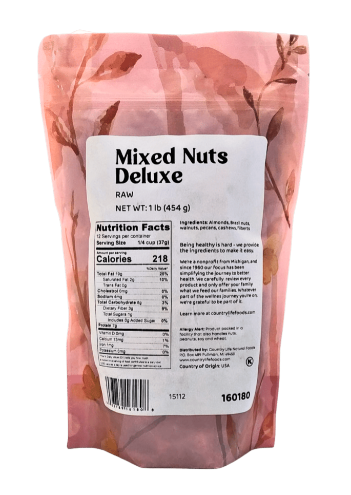 
                  
                    Mixed Nuts Deluxe - Raw - Country Life Natural Foods
                  
                