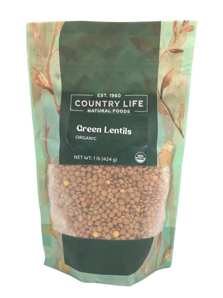Organic Lentils, Green - Country Life Natural Foods