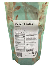 Organic Lentils, Green - Country Life Natural Foods