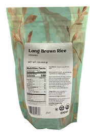 Long Rice, Brown, Organic, Lundberg - Country Life Natural Foods