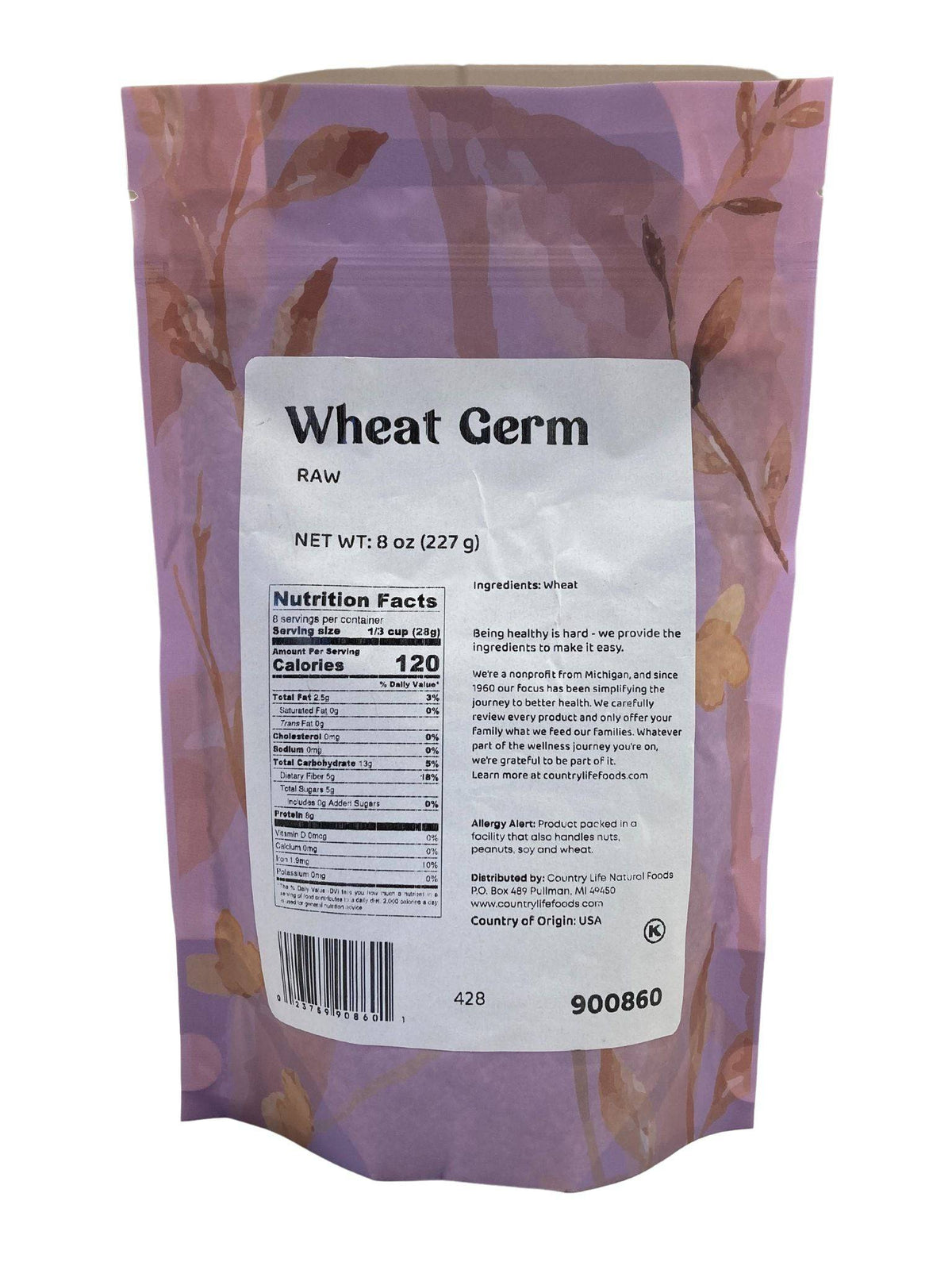 Raw Natural Wheat Germ – 12 Oz (2-Pack) For Smoothies, Baking & More