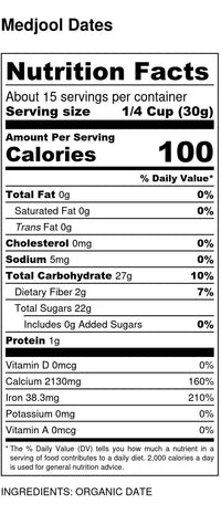 Organic Dates, Medjool, Choice, w/Pit - Country Life Natural Foods