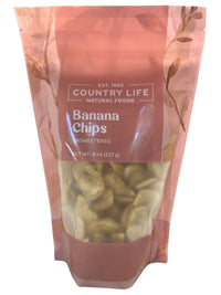 Banana Chips, Unsweetened - Country Life Natural Foods