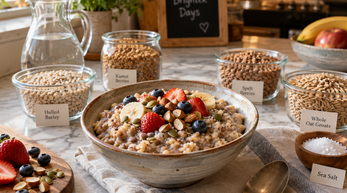 A Hearty 4-Grain Cereal Inspired by Lifestyle Medicine