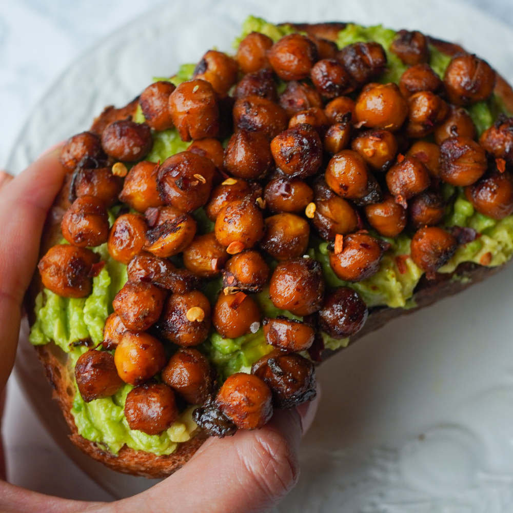 Teriyaki Chickpea Avo Toast - Perfect For Any Meal Of The Day