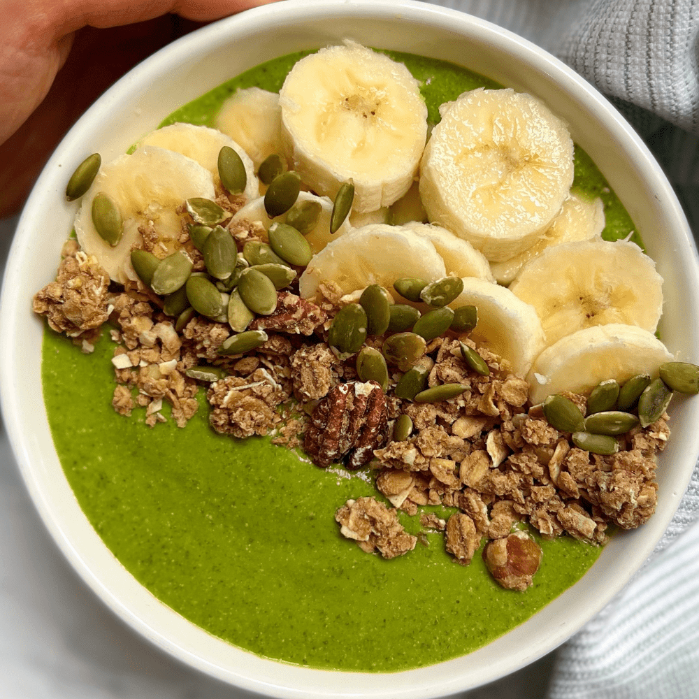 Green Supercharged Protein Smoothie Bowl