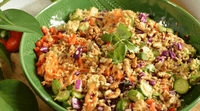 Asian-Inspired Crunchy Rice Salad