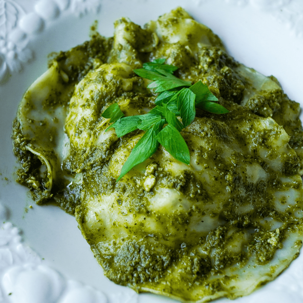 Tofu Pesto Ravioli - A Plant-Based Spin On The Italian Favorite