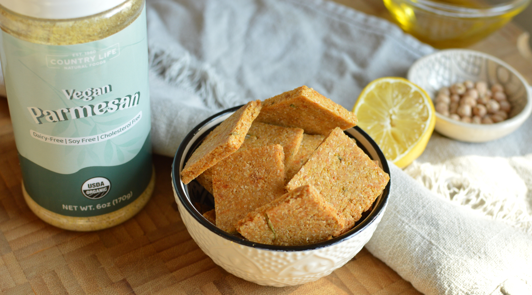 Homemade Gluten-Free Chickpea Salted Crackers
