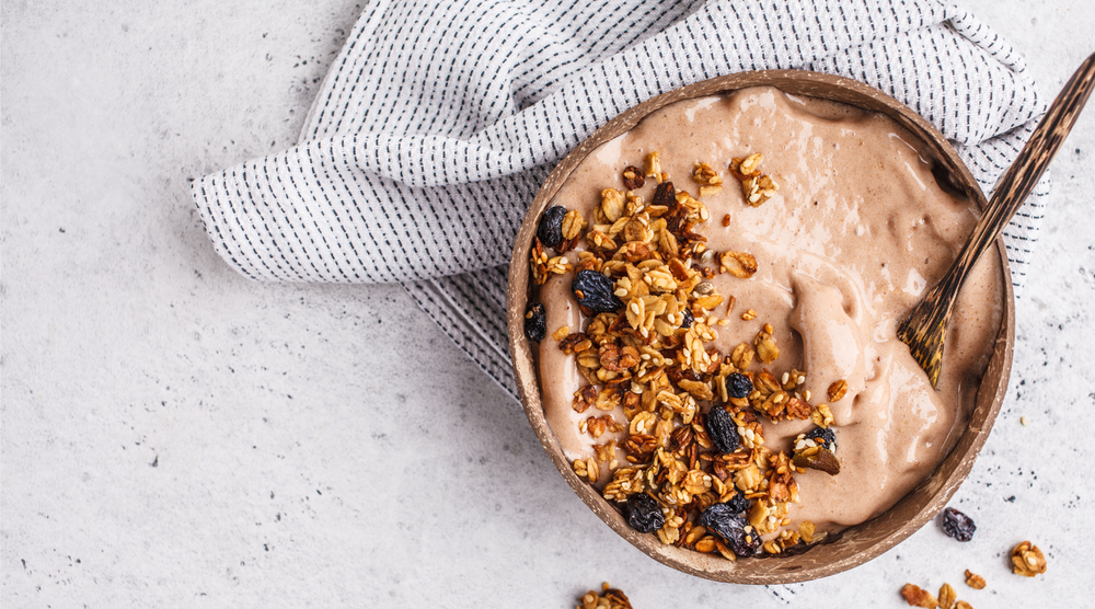 Mouth-Watering Chocolate Protein Smoothie Bowl