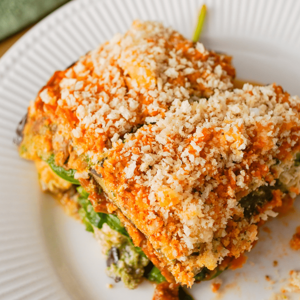 Guilt-Free, Low-Carb Eggplant Lasagna Packed With Plant-Based Protein