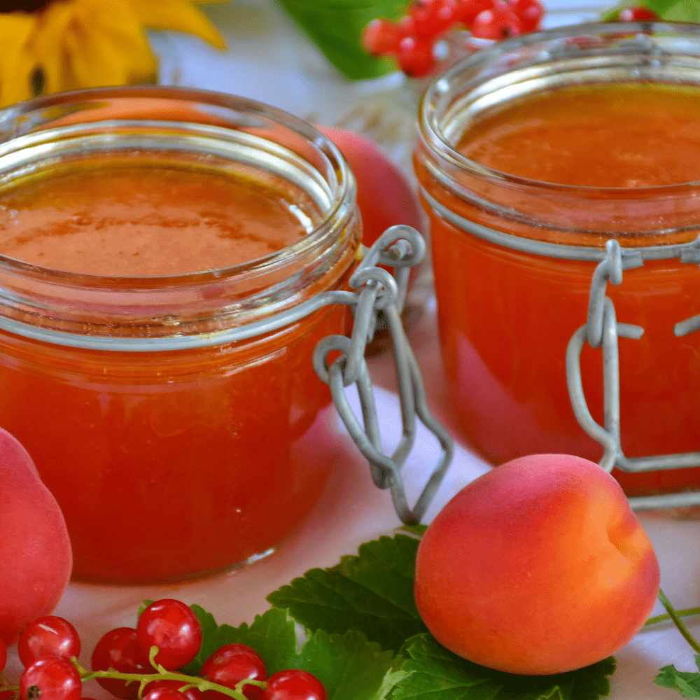 Quick And Easy Freezer Peach Jam With E-Z Gel