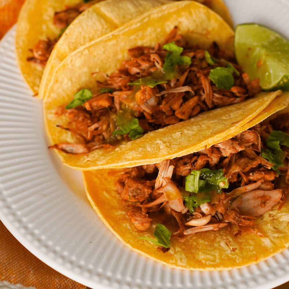 Shredded Jackfruit Carnita Tacos