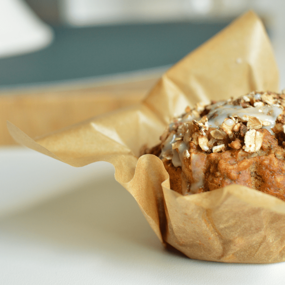 Vegan Carrot Cake Muffins with an Oat Crumble Topping - Country Life Natural Foods