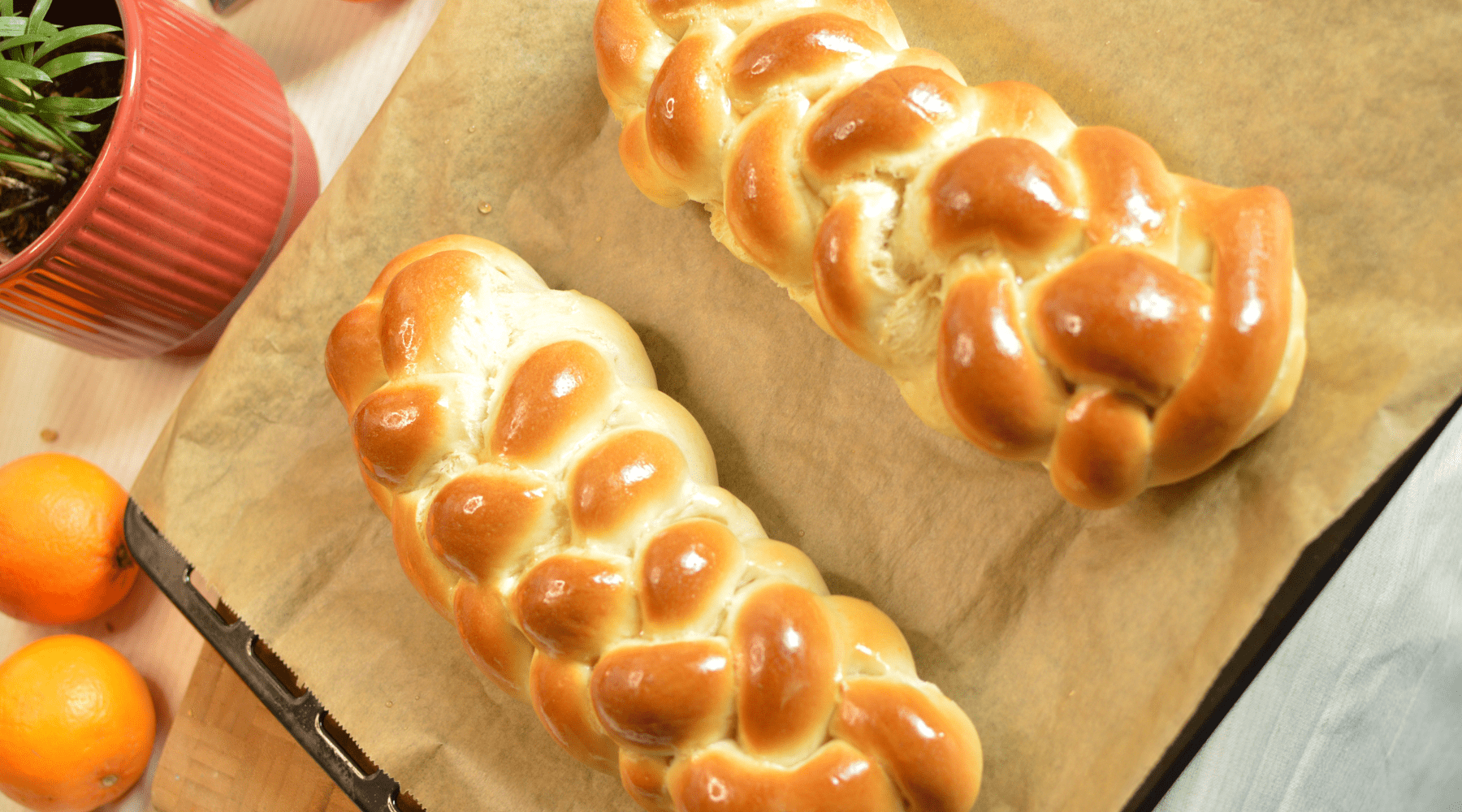 A Vegan Easter Bread with Hints of Orange and Cinnamon