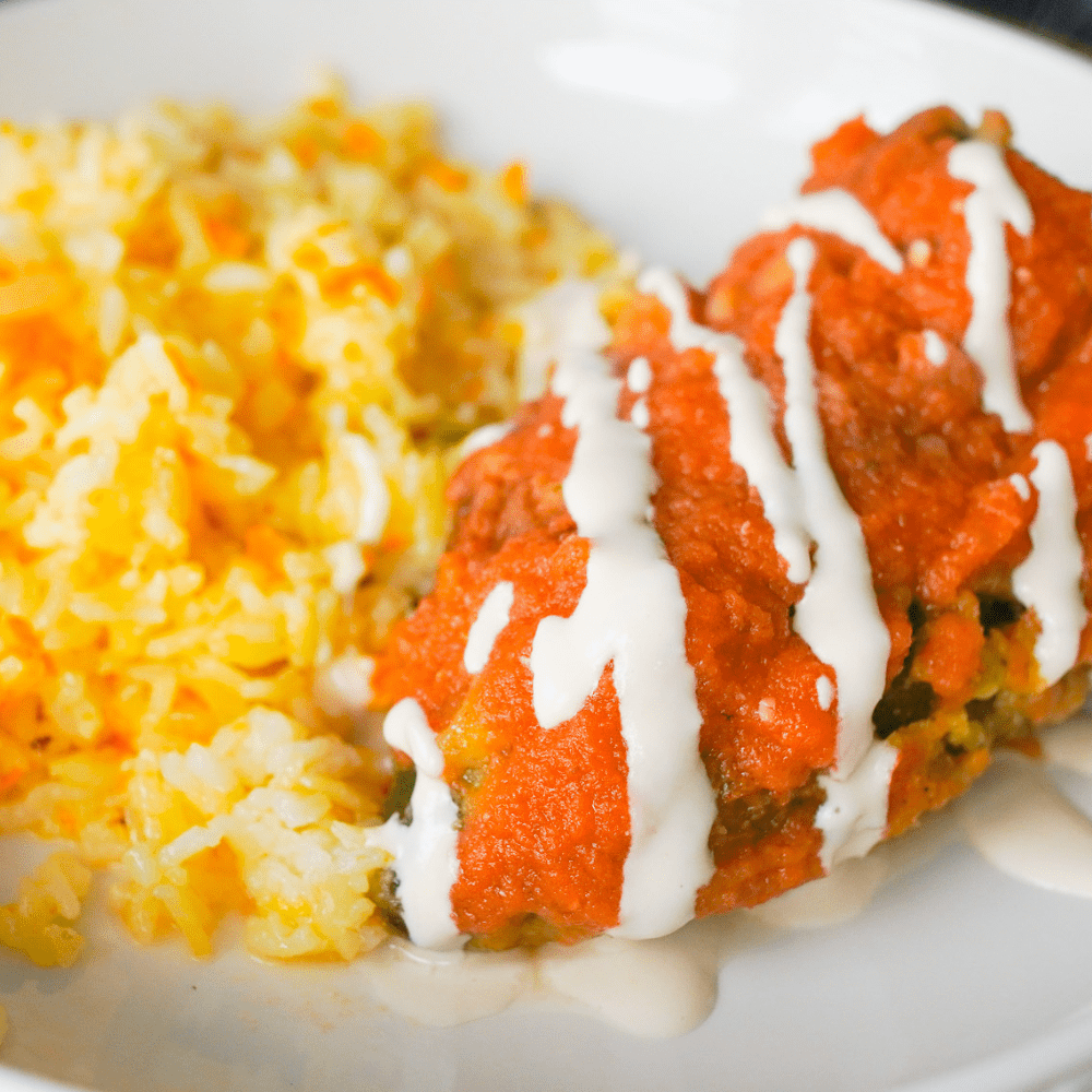 Charred Vegan Chiles Rellenos With Queso Fresco
