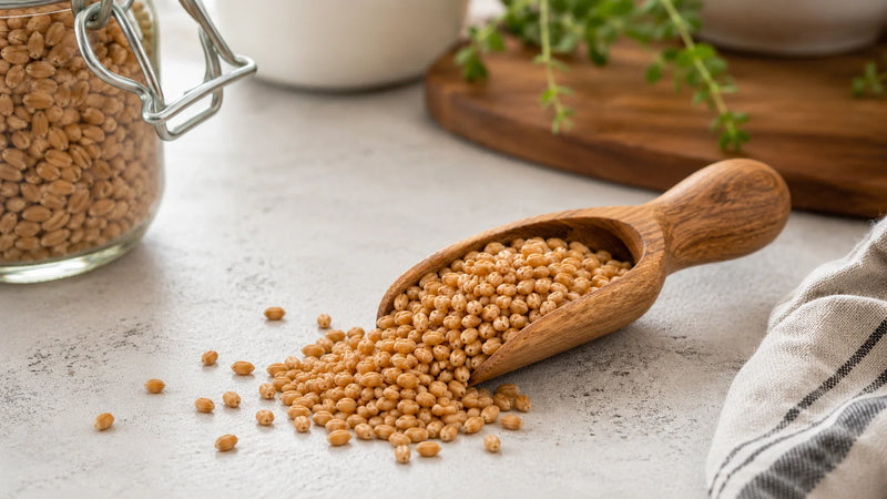 Sprouting Wheat Berries for Wheatgrass