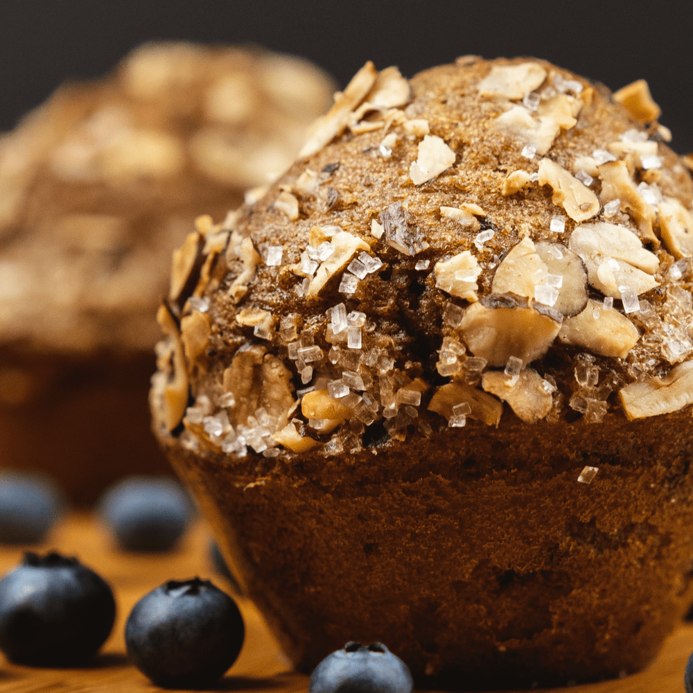 Fiber-Rich Wheat Bran Muffins with Nuts and Dried Fruit