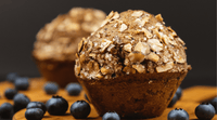 Fiber-Rich Wheat Bran Muffins with Nuts and Dried Fruit
