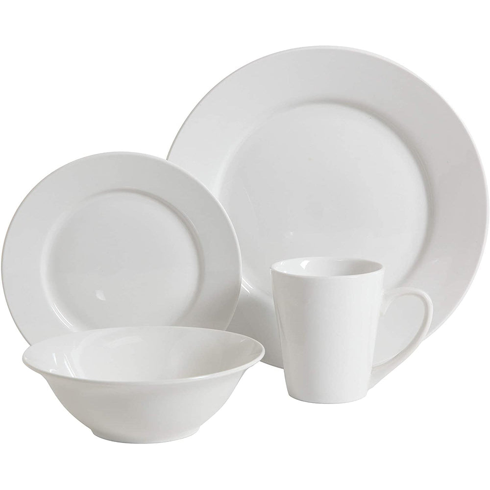 
                  
                    Gibson 102563.16RM Porcelain Zen Buffet 16 Piece Round Dinnerware Set, White
                  
                