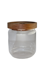 Glass Jar with Wood Lid 16oz