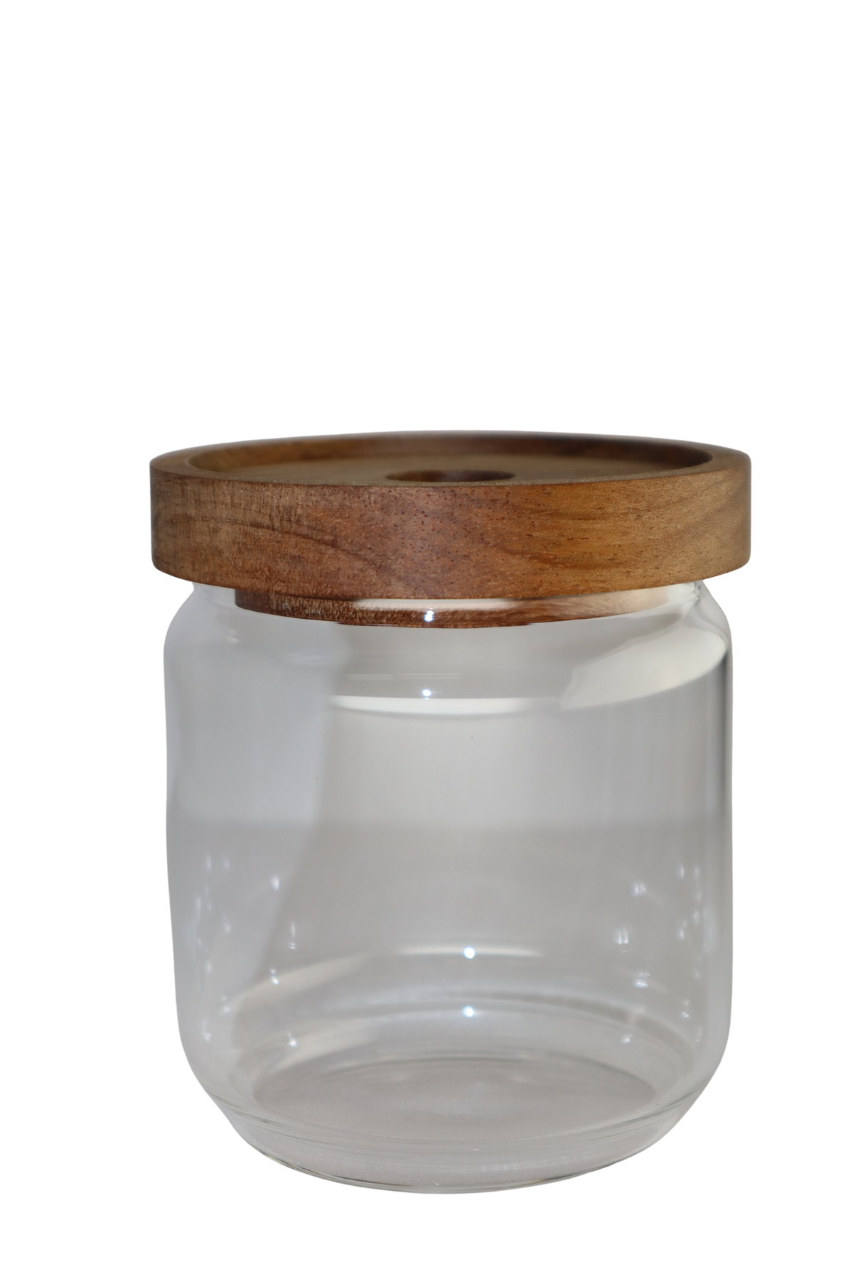 Glass Jar with Wood Lid 16oz
