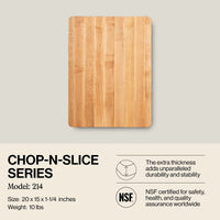 
                  
                    John Boos Chop N Slice Large Maple Wood End Grain Cutting Board, 20"x15"x1.25" - Country Life Natural Foods
                  
                
