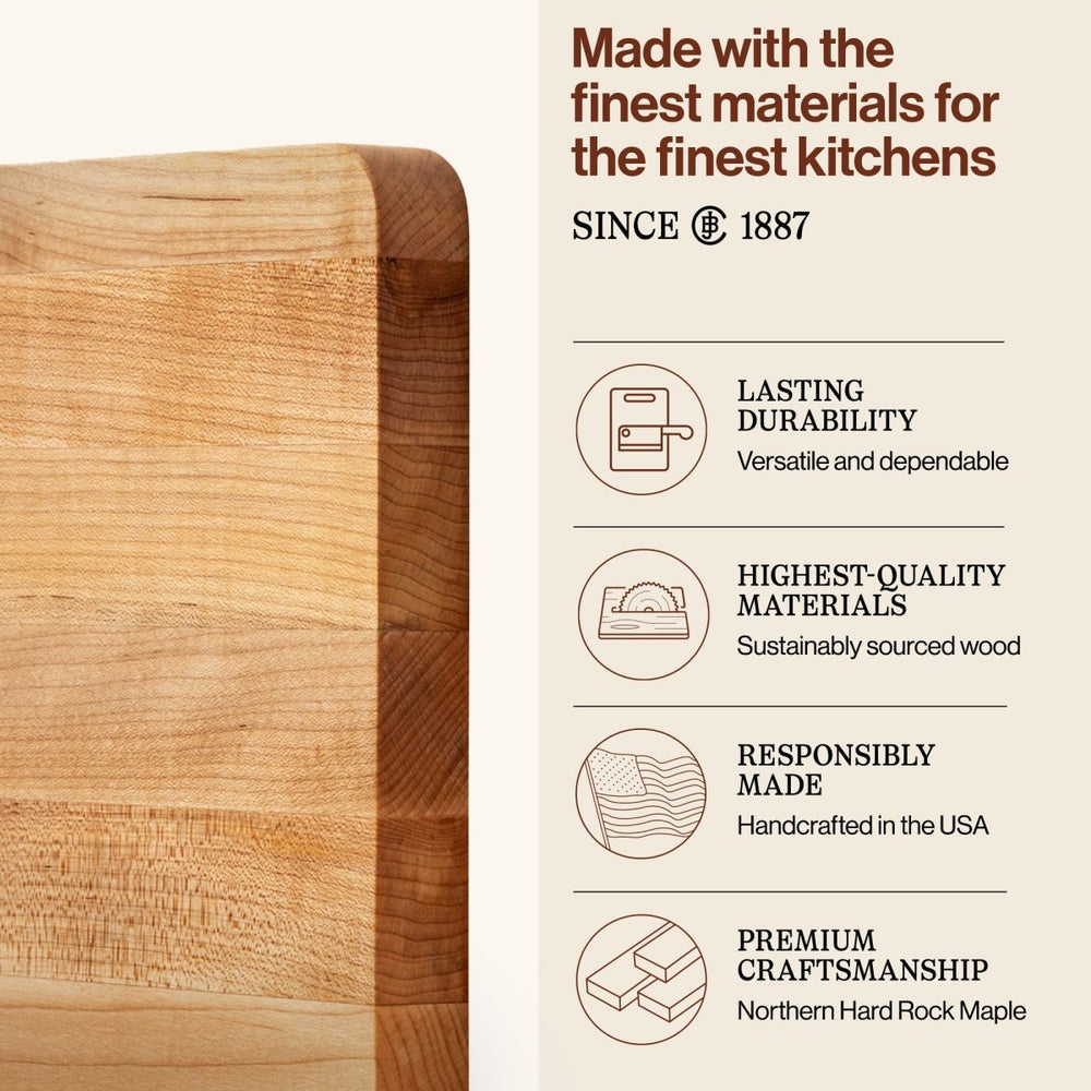 
                  
                    John Boos Chop N Slice Large Maple Wood End Grain Cutting Board, 20"x15"x1.25" - Country Life Natural Foods
                  
                