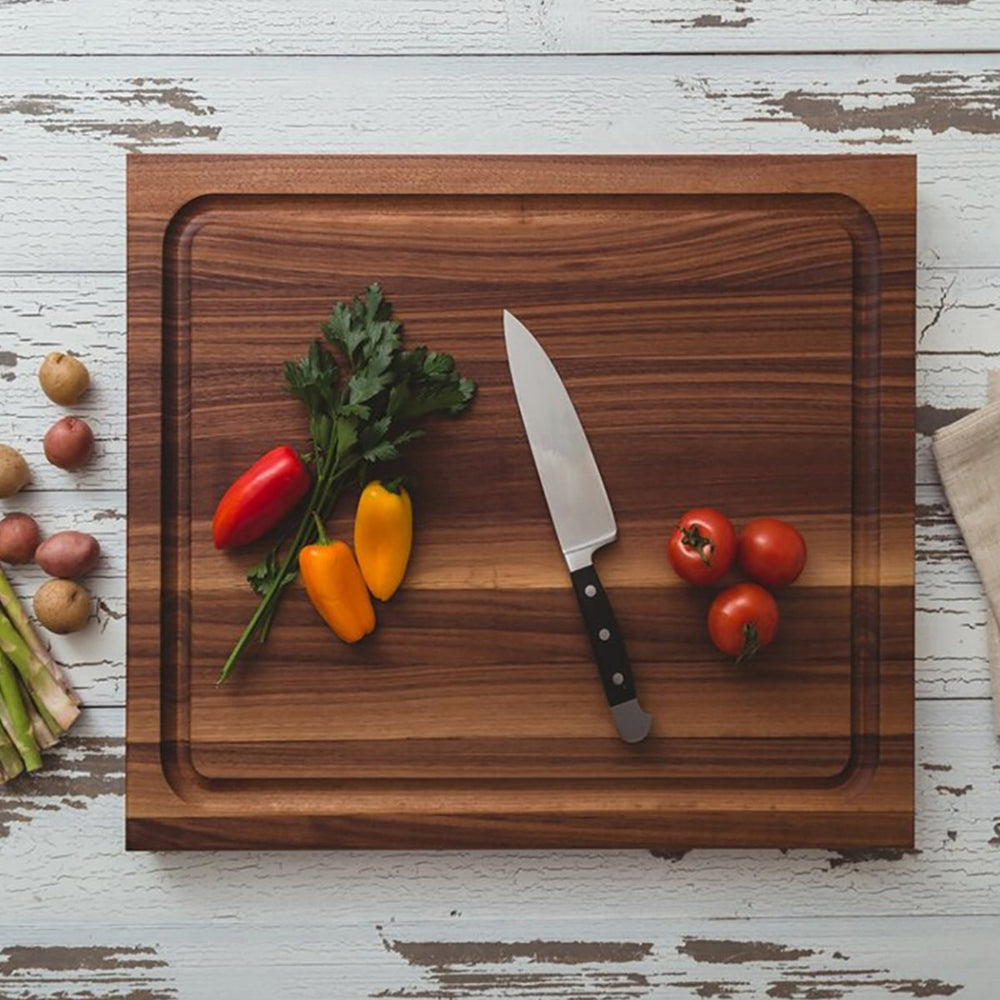 
                  
                    John Boos BBQ Collection Reversible Wood Cutting Board with Juice Groove, Walnut - Country Life Natural Foods
                  
                