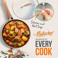 
                  
                    NutriChef Nonstick Cooking Kitchen Cookware Pots and Pans, 20 Piece Set, Bronze - Country Life Natural Foods
                  
                