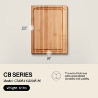 
                  
                    John Boos Large Maple Wood Edge Grain Reversible Cutting Board, 20" x 15" x 1.5" - Country Life Natural Foods
                  
                