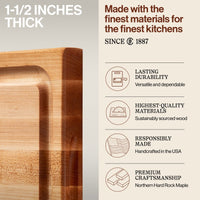 
                  
                    John Boos Large Maple Wood Edge Grain Reversible Cutting Board, 20" x 15" x 1.5" - Country Life Natural Foods
                  
                