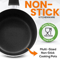 
                  
                    SereneLife 15 Piece Pots and Pans Home Non Stick Chef Kitchenware Cookware Set - Country Life Natural Foods
                  
                