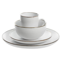 
                  
                    Gibson Home Rockaway Round Stoneware Dinnerware Set, Service for 4, Matte White
                  
                