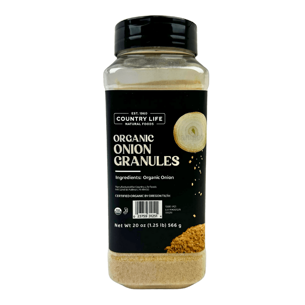 Onion, Granulated, Organic - Country Life Natural Foods