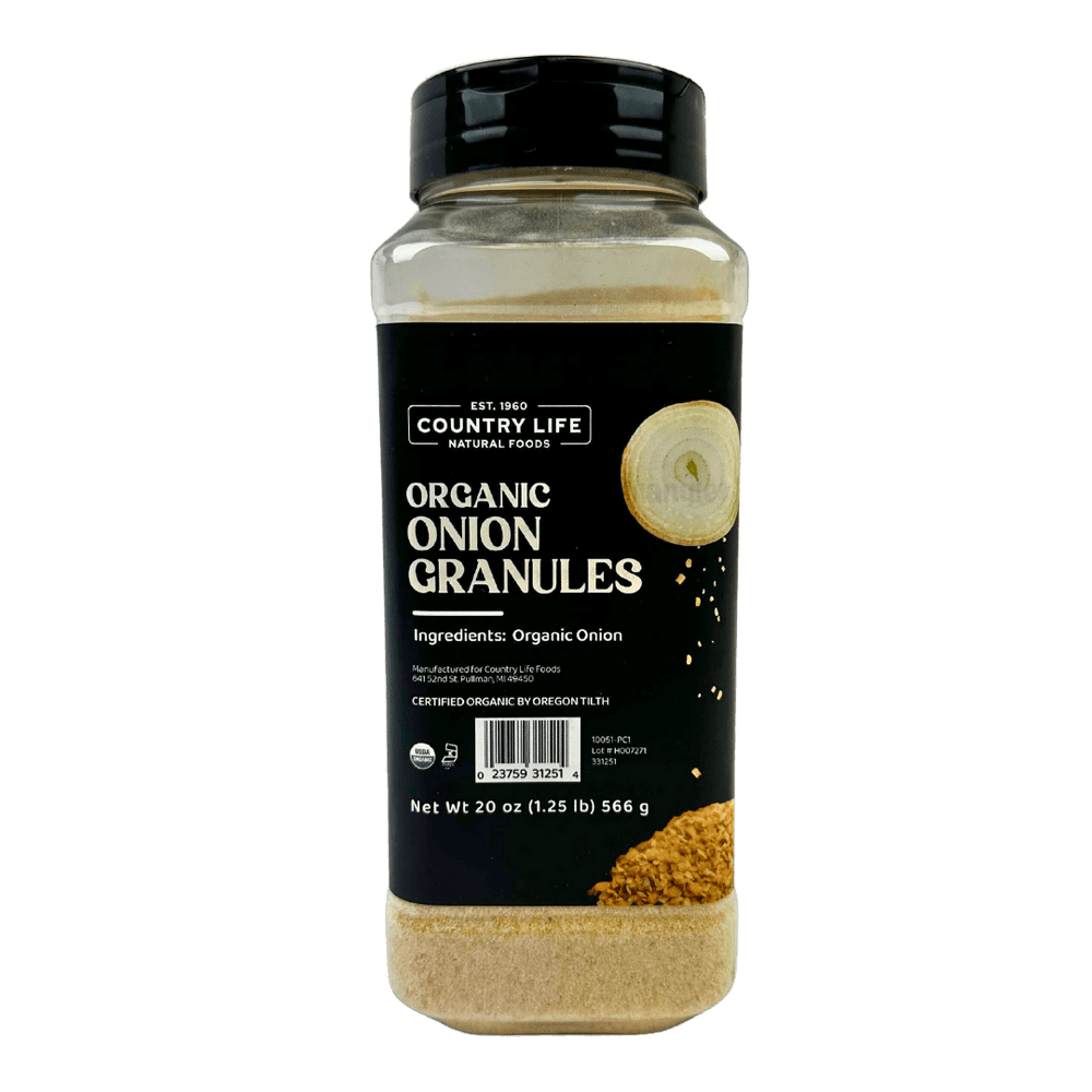 Onion, Granulated, Organic - Country Life Natural Foods