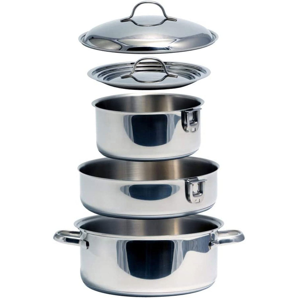
                  
                    Camco 7 Piece Stainless Steel Cookware Nesting Pot Set w/Handle & Storage Strap - Country Life Natural Foods
                  
                