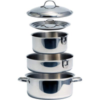 
                  
                    Camco 7 Piece Stainless Steel Cookware Nesting Pot Set w/Handle & Storage Strap - Country Life Natural Foods
                  
                
