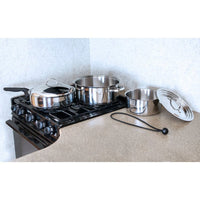 
                  
                    Camco 7 Piece Stainless Steel Cookware Nesting Pot Set w/Handle & Storage Strap - Country Life Natural Foods
                  
                