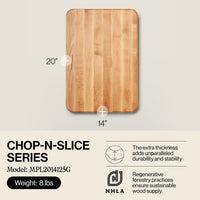 
                  
                    John Boos Chop N Slice Large Maple Wood Edge Grain Cutting Board, 20"x14"x1.25" - Country Life Natural Foods
                  
                