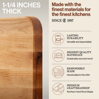 
                  
                    John Boos Chop N Slice Large Maple Wood Edge Grain Cutting Board, 20"x14"x1.25" - Country Life Natural Foods
                  
                