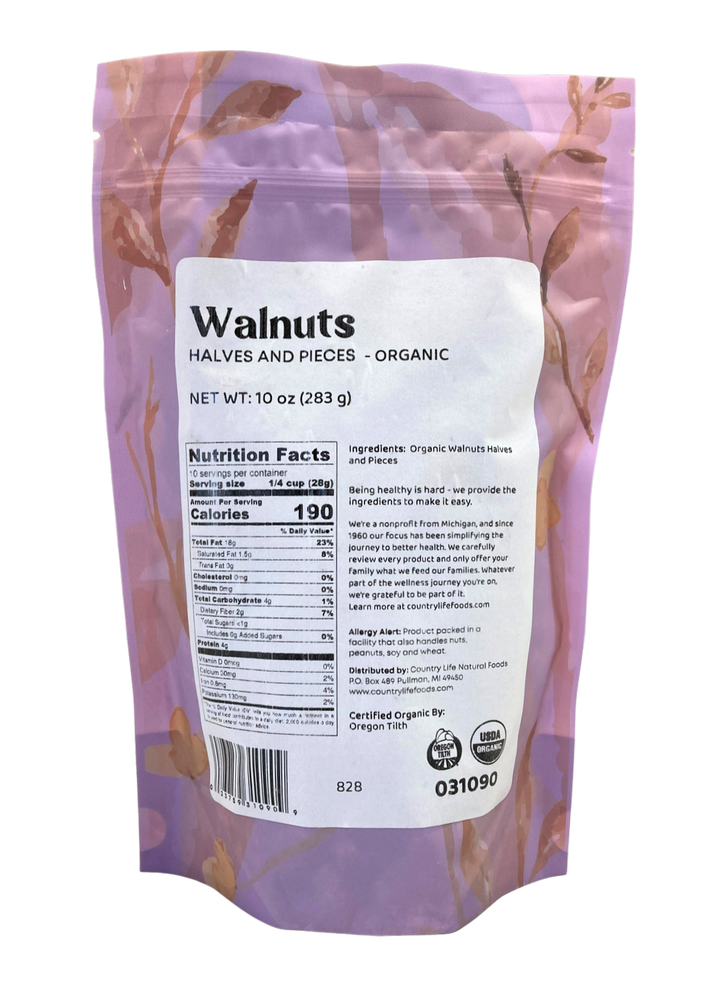 
                  
                    Walnut Pieces, Organic - Country Life Natural Foods
                  
                