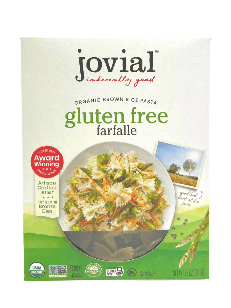 Farfalle, Brown Rice, Organic, Jovial, Gluten - Free - Country Life Natural Foods