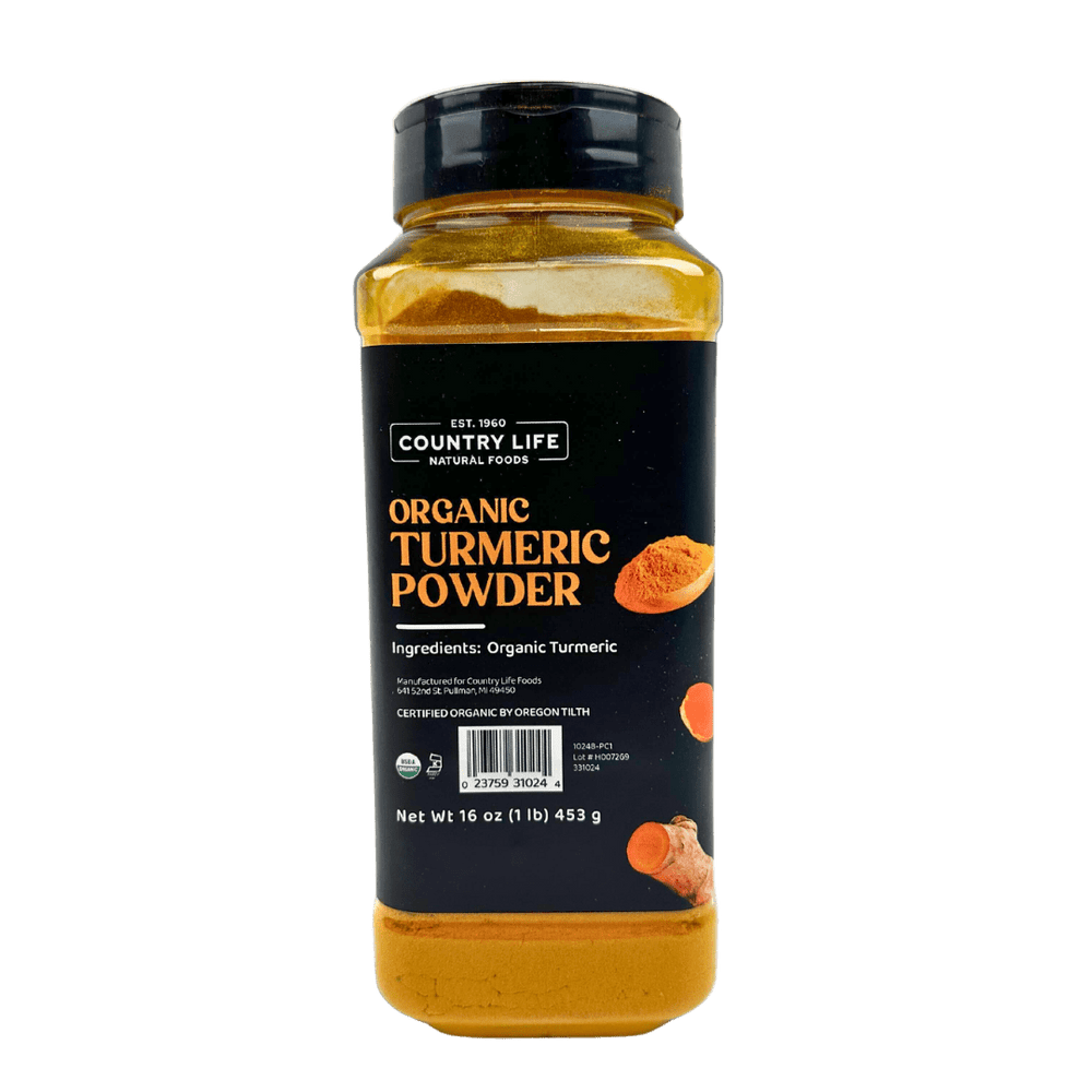 Turmeric, Ground, Organic - Country Life Natural Foods